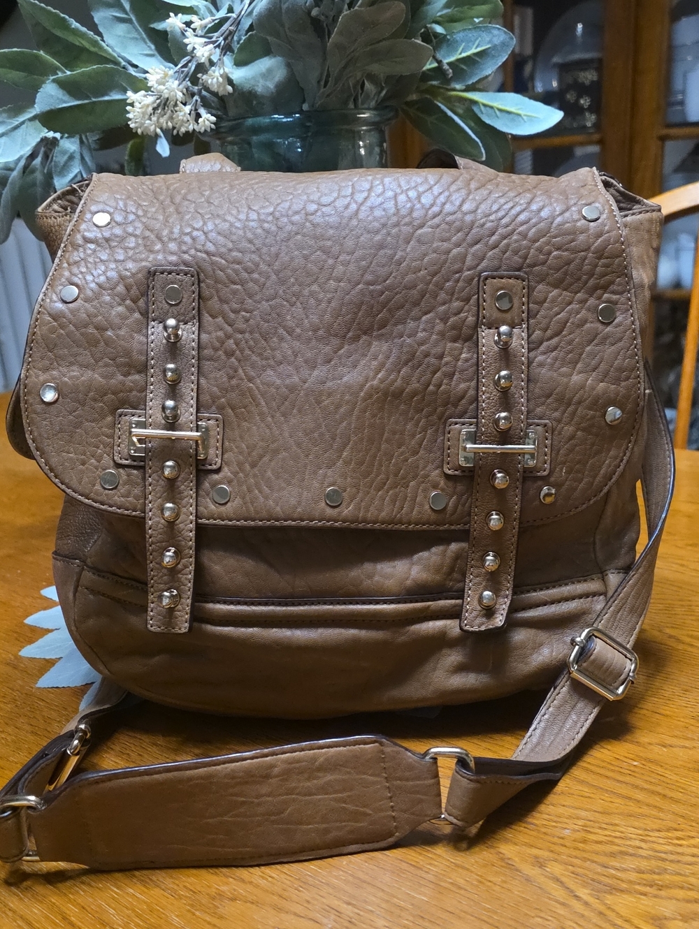 Rebecca Minkoff  Brown Leather Crossbody Messenger Bag